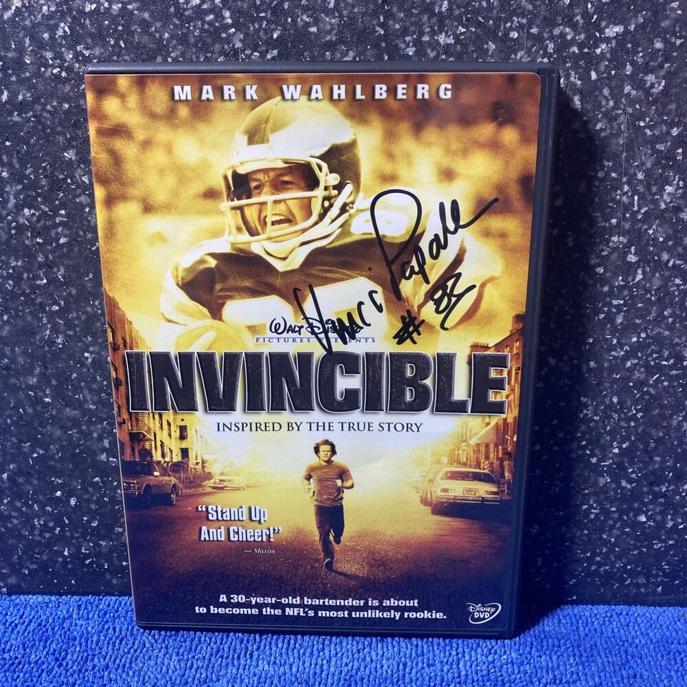 Invincible DVD AUTOGRAPH Vince Papale "Be Invincible" Disney 2006